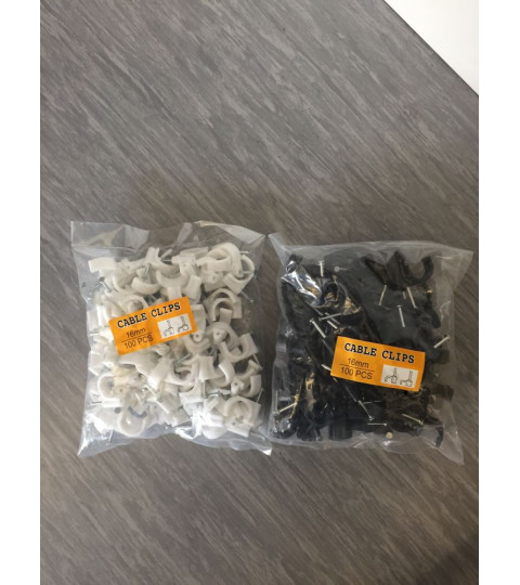 Cable Clips - 16mm 100pcs